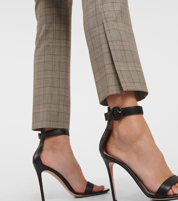 Pantaloni slim a vita alta a quadri | Veronica Beard
