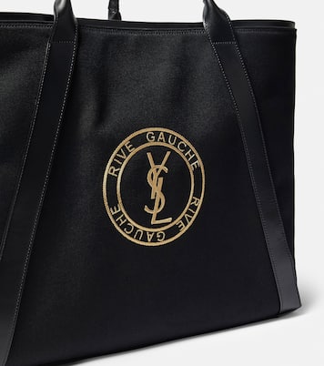 Cabas Rive Gauche brodé en toile | Saint Laurent