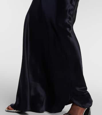 Vestido largo Cami de satén de seda | Nili Lotan