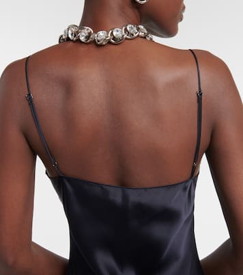 Vestido largo Cami de satén de seda | Nili Lotan