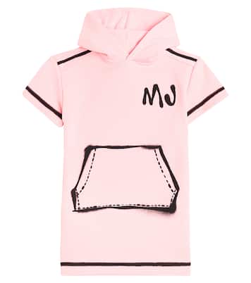 Trompe l'oeil cotton terry dress | Marc Jacobs Kids