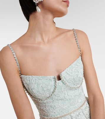Besticktes Minikleid aus Spitze | Self-Portrait