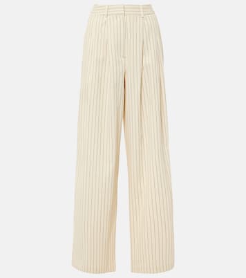 Ripley pinstripe twill wide-leg pants | The Frankie Shop