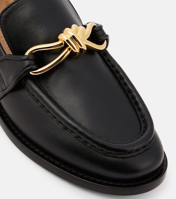 Astaire leather loafers | Bottega Veneta