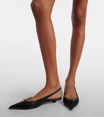 The Bold Edition VLogo 20 slingback flats | Valentino Garavani