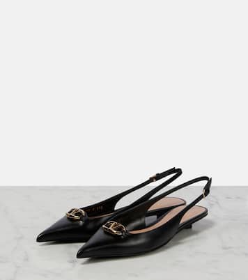 The Bold Edition VLogo 20 slingback flats | Valentino Garavani