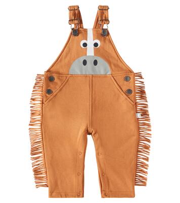 Bebé - peto de algodón estampado con flecos | Stella McCartney Kids