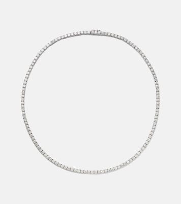 Choker Hepburn in oro bianco 18kt con diamanti | Anita Ko