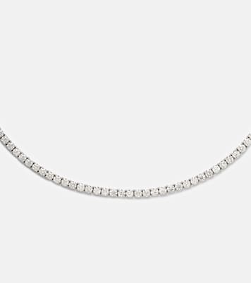Choker Hepburn in oro bianco 18kt con diamanti | Anita Ko