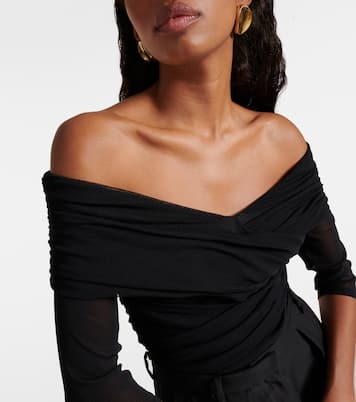 Off-Shoulder-Body Alex aus Mesh | Diane von Furstenberg