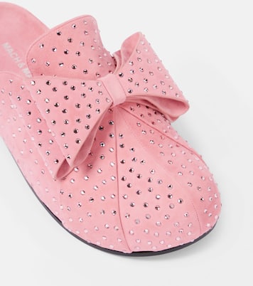 Verzierte Slippers Le Cadeau aus Veloursleder | Mach & Mach