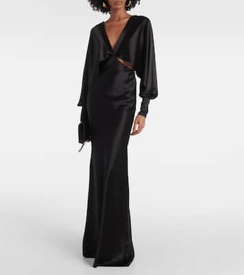 Satin gown | Saint Laurent