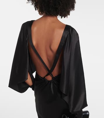 Satin gown | Saint Laurent