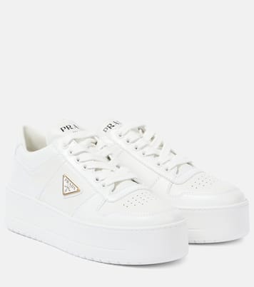 Plateau-Sneakers Downtown Bold aus Leder | Prada