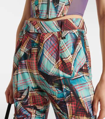 W Ray tartan virgin wool flared pants | Vivienne Westwood