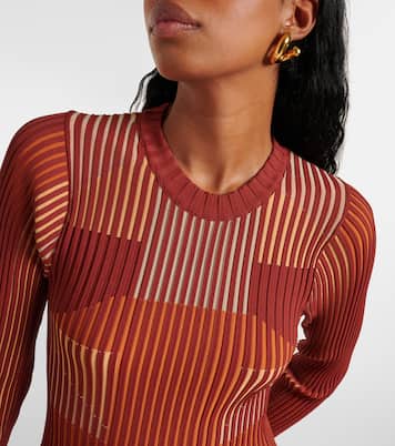Vestido midi plisado a rayas | Tod's