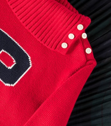 Abito in maglia di cotone con intarsi | Polo Ralph Lauren Kids