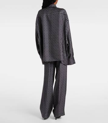 Camicia in twill di seta paisley | Prada