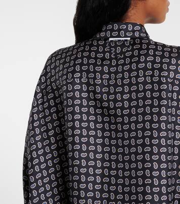 Camicia in twill di seta paisley | Prada