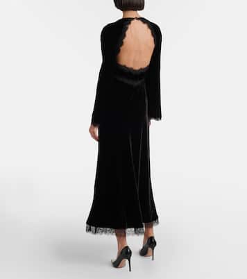 Abito midi Alesha con pizzo | Rixo