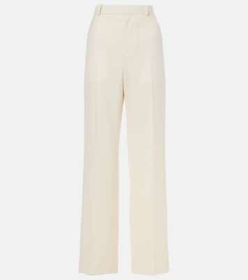 Low-rise wool pants | Wardrobe.NYC