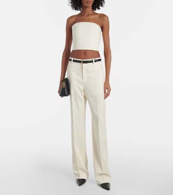 Low-rise wool pants | Wardrobe.NYC