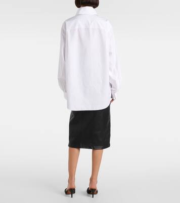 Camicia oversize in popeline di cotone | McQueen