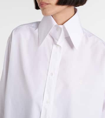 Camicia oversize in popeline di cotone | McQueen
