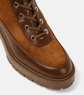 Very Cortina suede lace-up boots | Aquazzura