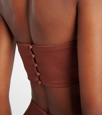 Top in misto cotone con conchiglie | Adriana Degreas