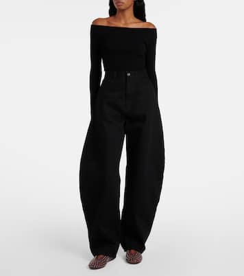 Ballerines en daim à ornements | Alaïa