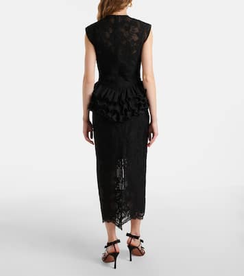Robe midi Crush en dentelle | Zimmermann