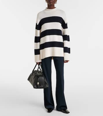 Pullover in lana e cotone a righe | Vince