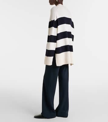 Pullover in lana e cotone a righe | Vince
