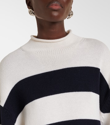 Pullover in lana e cotone a righe | Vince