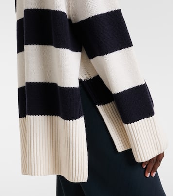 Pullover in lana e cotone a righe | Vince