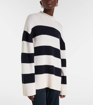 Pullover in lana e cotone a righe | Vince