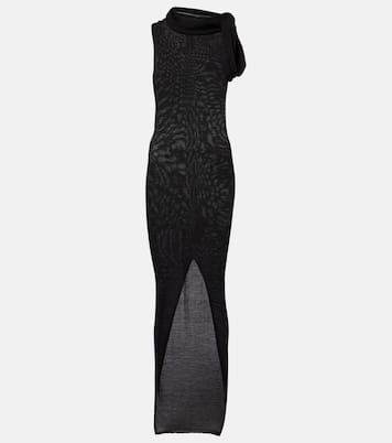 Banded T virgin wool maxi dress | Rick Owens