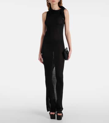 Banded T virgin wool maxi dress | Rick Owens