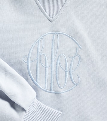 Felpa in cotone con cappuccio | Chloé Kids