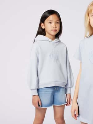 Felpa in cotone con cappuccio | Chloé Kids