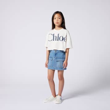 Jupe cargo en jean | Chloé Kids