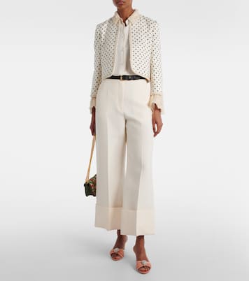 Mules en daim à ornements | Manolo Blahnik