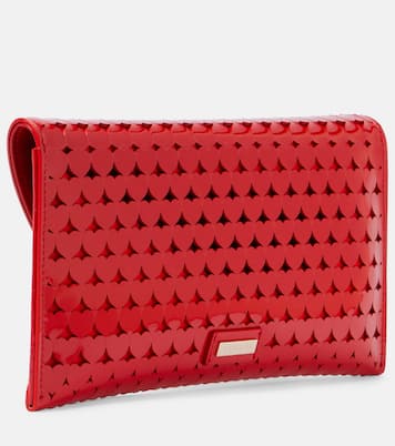 Amourose patent leather clutch | Aquazzura