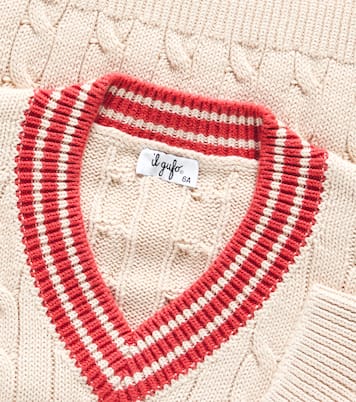 Pullover in cotone a trecce | Il Gufo