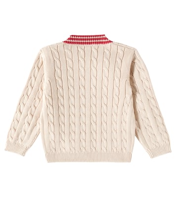 Pullover in cotone a trecce | Il Gufo