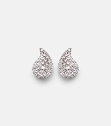 Orecchini Happy Tears in oro bianco 14kt con diamanti | Roxanne First