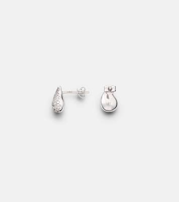 Orecchini Happy Tears in oro bianco 14kt con diamanti | Roxanne First