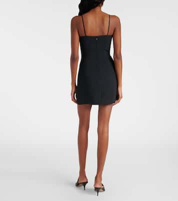 Minikleid aus Cady mit Federn  | David Koma