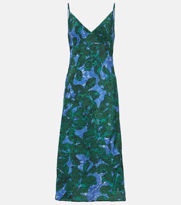 Abito sottoveste in seta con stampa | Dries Van Noten